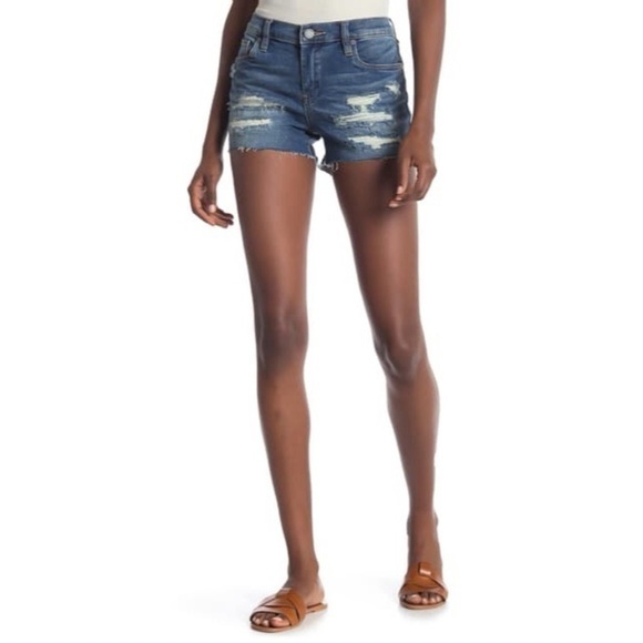 [Blank NYC] Distressed Denim Jeans Shorts - Picture 1 of 5